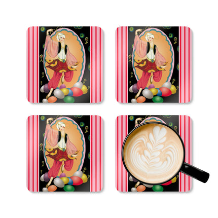 Easter Flair by Sofia Chiostri Corkwood Coaster Set