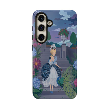 🦚🌸 The Peacock Garden Terrace Phone Case – Art Deco Floral Elegance