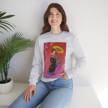 Enchanting Geisha Heavy Blend™ Crewneck Sweatshirt