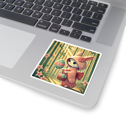 Geisha Kitten’s Easter Kiss-Cut Stickers (4 Sizes)