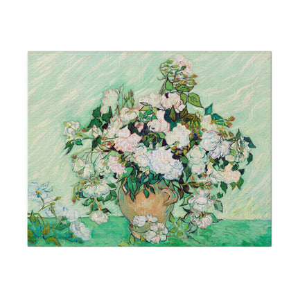 Roses by Vincent Van Gogh Matte Canvas, Stretched, 0.75"
