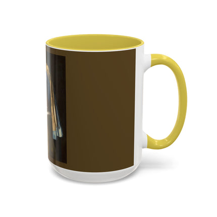 Girl with a Pearl Earring by Johannes Vermeer Colorful Mugs (11oz, 15oz)