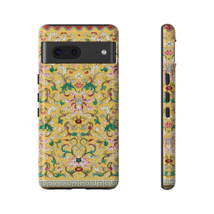 Yellow Botanical Pattern by Owen Jones Phone Cases