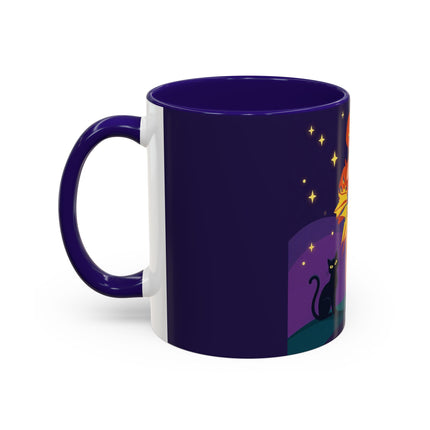🎃🕯️ Moonlit Pumpkin Masquerade Colorful Mug – Whimsical Halloween Charm
