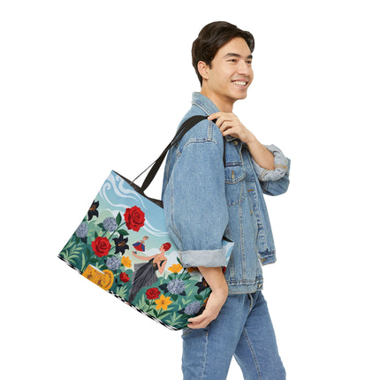 🌹🎭 The Lady Of The Little Dancer Weekender Tote Bag – Art Deco Floral Fantasy