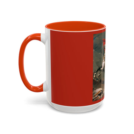 Napoleon Crossing the Alps by Jacques-Louis David Colorful Mugs (11oz, 15oz)