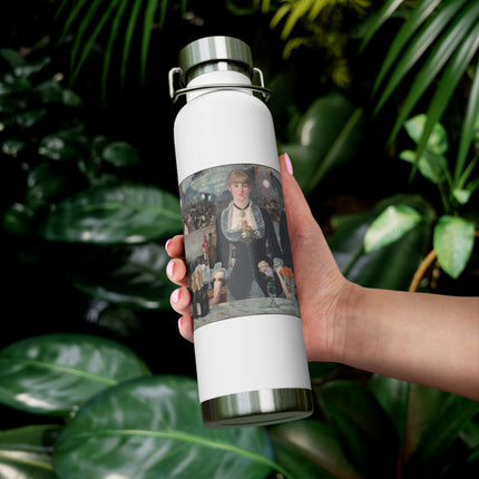A Bar at the Folies-Bergère by Edouard Manet Copper Vacuum Insulated Bottle, 22oz