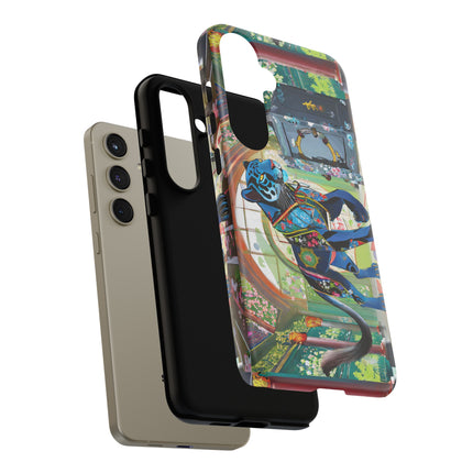 Cyber Panther's Hunt Phone Cases