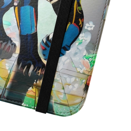 🐾💎 Cyber Panther's Hunt Flip Case – Digital Instinct & Neon Pursuit