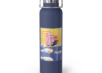 Golden Seas and Whimsical Dreams Copper Vacuum Insulated Bottle, 22oz
