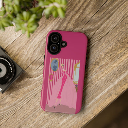 Lady in Pink Phone Case – Graceful Sophistication