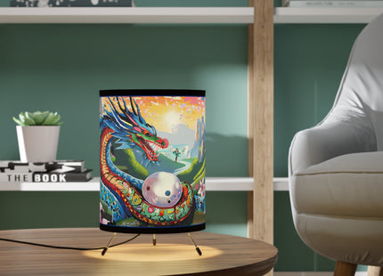 Wisdom's Guardian Tripod Lamp