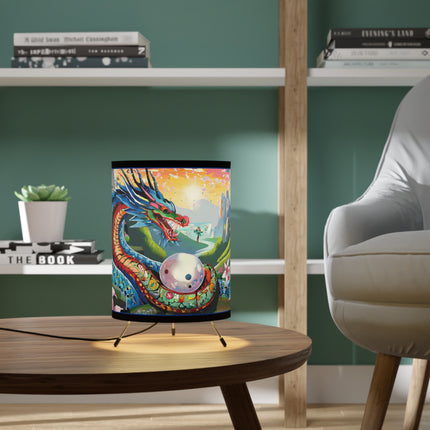 Wisdom's Guardian Tripod Lamp