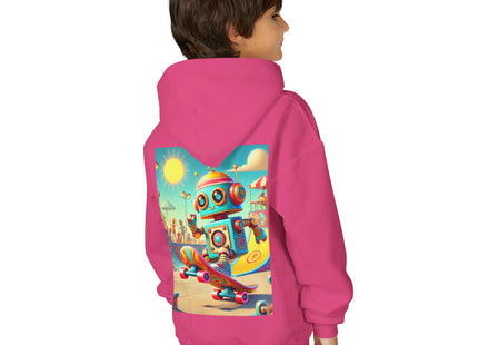 Skate Park Robot Youth Heavy Blend Hooded Sweatshirt