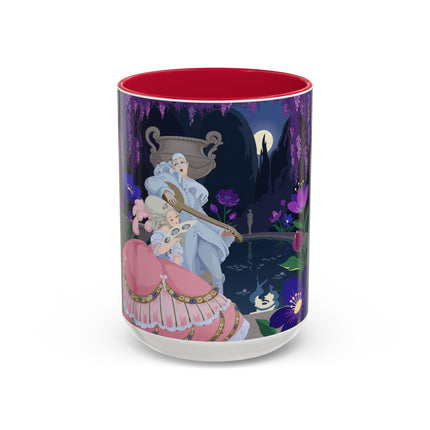 The Moonlit Garden Serenade Colorful Mugs – Art Deco Musical Elegance