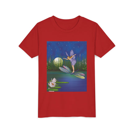 Fairy on a Dragonfly by Ida Rentoul Outhwaite Youth Short Sleeve Tee
