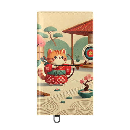 🏹🌸 Archer Kitten in the Zen Garden Flip Case – Focus, Whimsy & Zen Balance