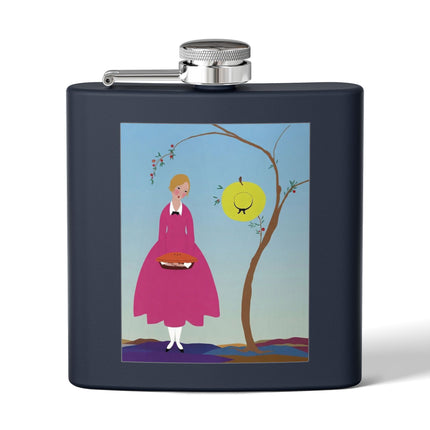 Apple Pie Day Stainless Steel Flask – Sweet Storybook Charm & Gentle Innocence