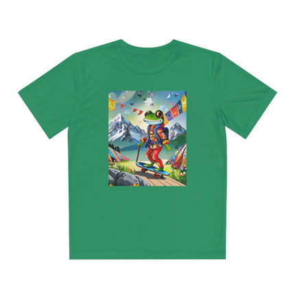 Skateboarding Frog Youth Competitor Tee – Whimsical Adventure & Playful Energy