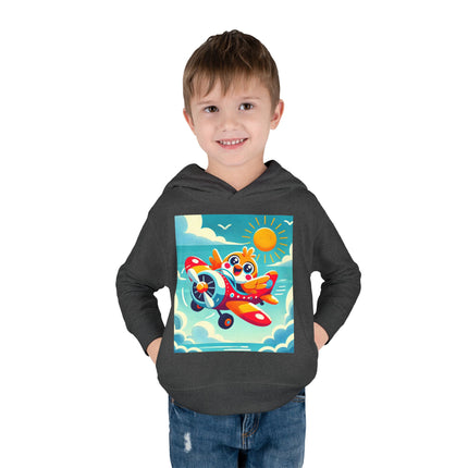 Joyful Bird Aviator Toddler Pullover Fleece Hoodie