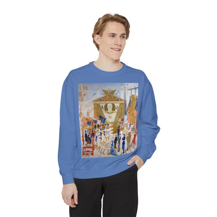 The Cathedrals of Wall Street Unisex Garment-Dyed Sweatshirt