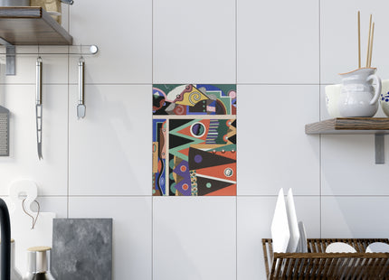 Collection decors et couleurs Pl.03 by Georges Valmiers Ceramic Tile