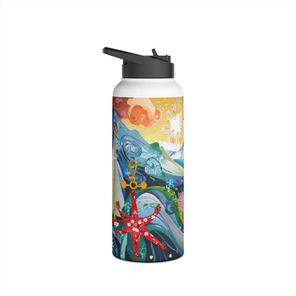 Nautical Patterns Stainless Steel Water Bottle