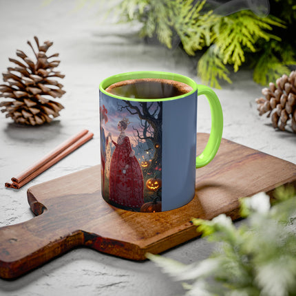 ♥️🎃 The Queen Of Hearts Halloween Masquerade Colorful Mug – Royal Halloween Fantasy