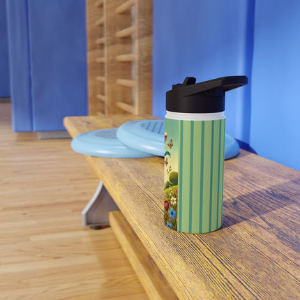 Rabbit Gladiator Stainless Steel Water Bottle, Standard Lid
