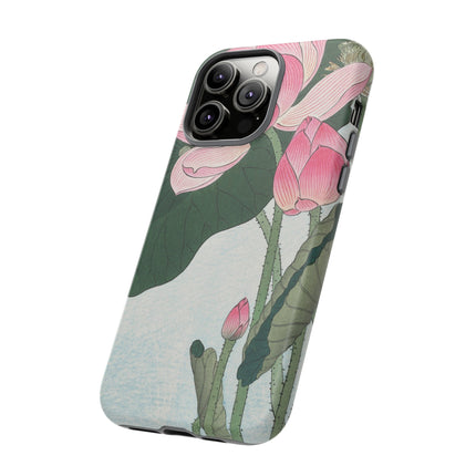 Blooming Lotus Flowers by Ohara Koson Phone Cases