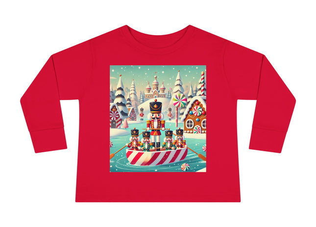 Nutcracker Candy-Striped Adventure Toddler Long Sleeve Tee