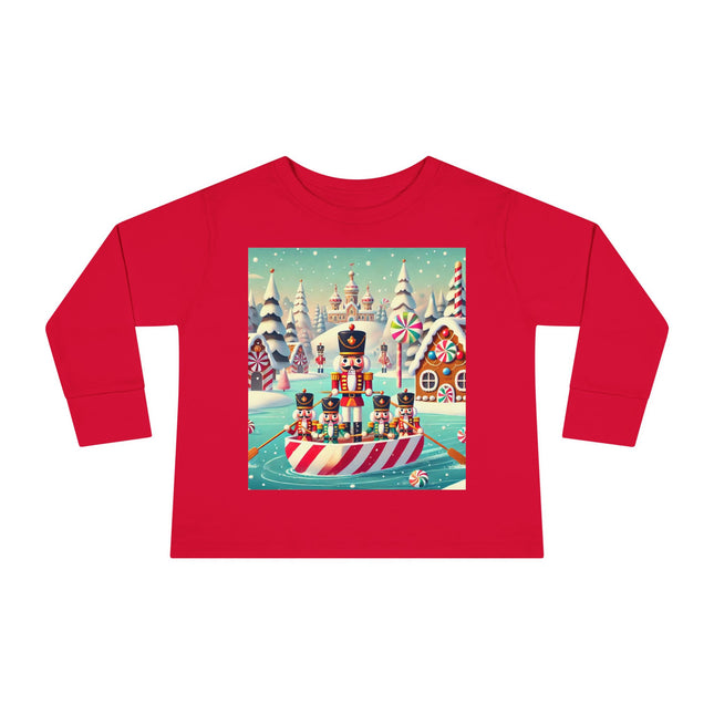 Nutcracker Candy-Striped Adventure Toddler Long Sleeve Tee