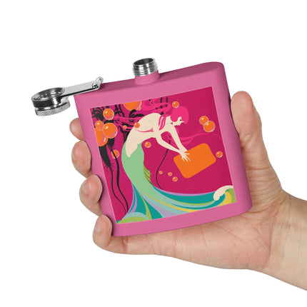 Mermaid Dive Flask – Vibrant Waves & Playful Charm