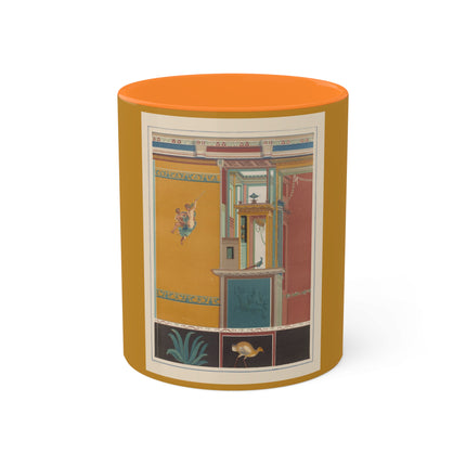 Pompeii Walls Pl.20 by Victor Steeger Colorful Mugs, 11oz