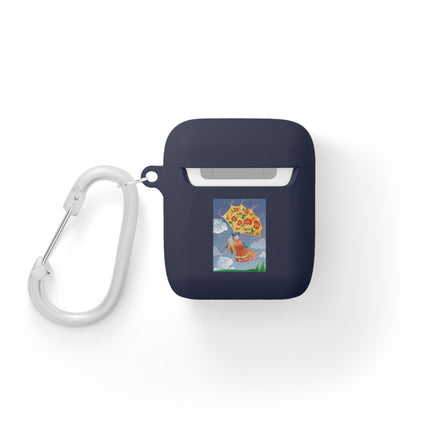 Blossoms In Flight – Whimsical Sky Adventure AirPods Case