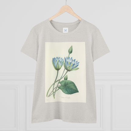 Choix des plus belles fleurs, Plate 055 by Pierre Joseph Redouté  Women's Midweight Cotton Tee