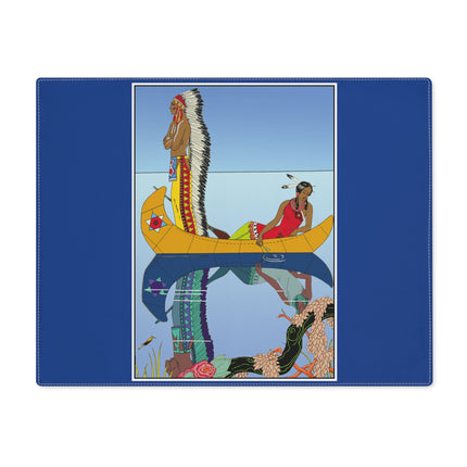 Le long du Missouri (Indian couple on the Missouri River) by George Barbier Placemat, 1pc