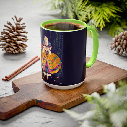 Moonlit Masquerade: The Fairy Queen's Ball Colorful Mug (11oz, 15oz) – Fairy Tale Elegance, Fantasy Charm & Enchanted Style