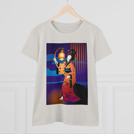 The Enchanting Geisha Women's Midweight Cotton Tee