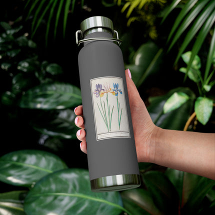 Iris, Iris sibirica by Anselmus Boëtius de Boodt Copper Vacuum Insulated Bottle, 22oz