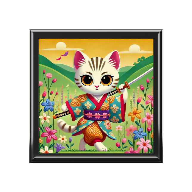 Samurai Kitten Jewelry Box