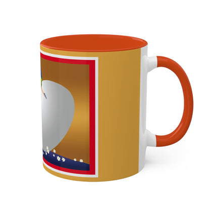 Crack-Up Comedy: The Great Egg Duel Colorful Mugs, 11oz