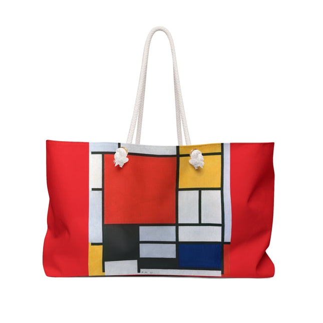 Composition with Red, Yellow, Blue, and Black by Piet Mondrian Weekender Bag