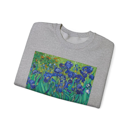 Irises by Vincent Van Gogh Heavy Blend™ Crewneck Sweatshirt