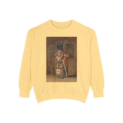 A Buddhist Lama by Vasily Vereshchagin Garment-Dyed Sweatshirt