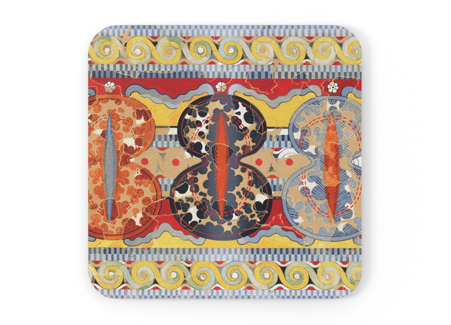 Reproduction of the Shield Frieze by Emile Gilliéron Cork Back Coaster