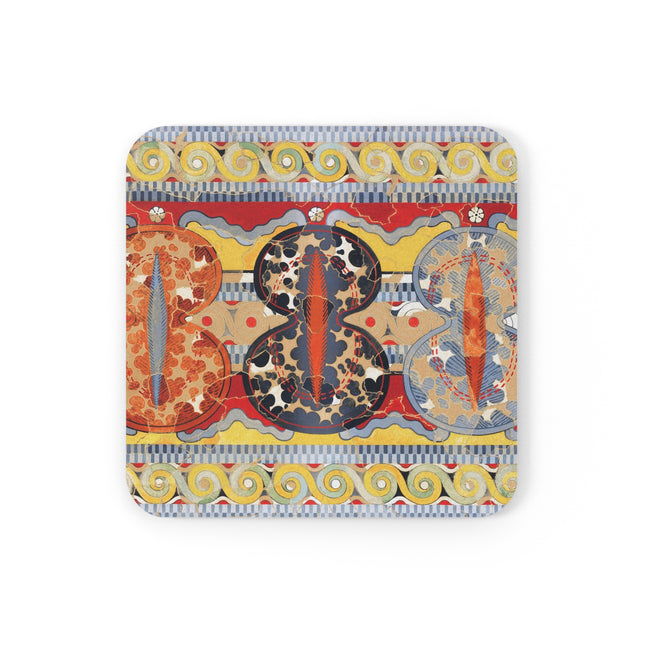 Reproduction of the Shield Frieze by Emile Gilliéron Cork Back Coaster