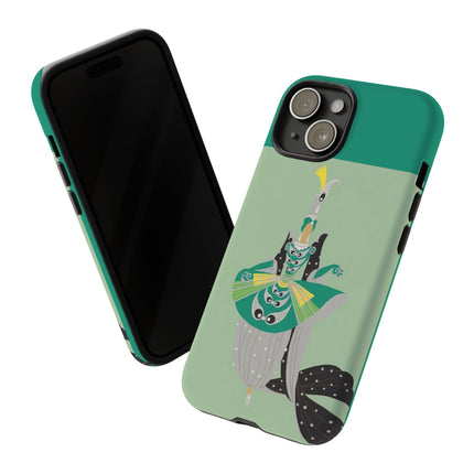 Peacock Dancer Phone Case – Opulent Glamour & Theatrical Elegance