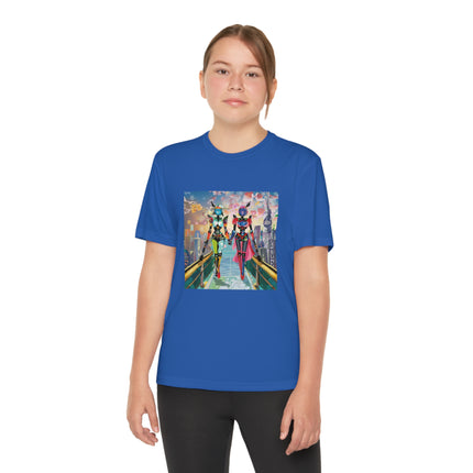 Cyber Punk Robot Models Youth Competitor Tee