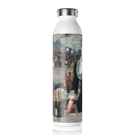 A Bar at the Folies-Bergère by Edouard Manet Slim Water Bottle